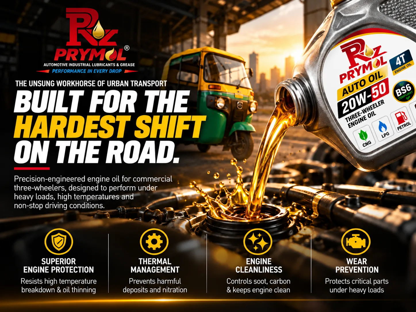 Prymol three-wheeler commercial fleet